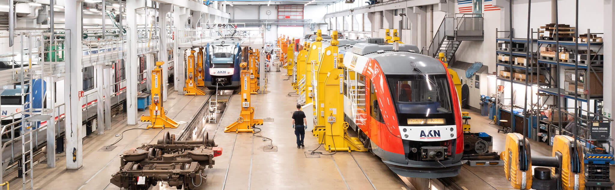 Werkstatt Kaltenkirchen, 2015 Blick in die Halle