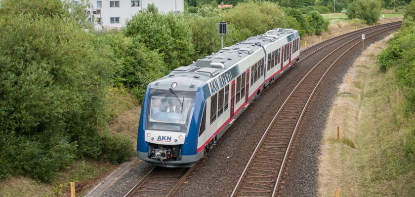 Neuer Lint 54 im Herbst 2015 auf Probefahrt bei Henstedt-Ulzburg